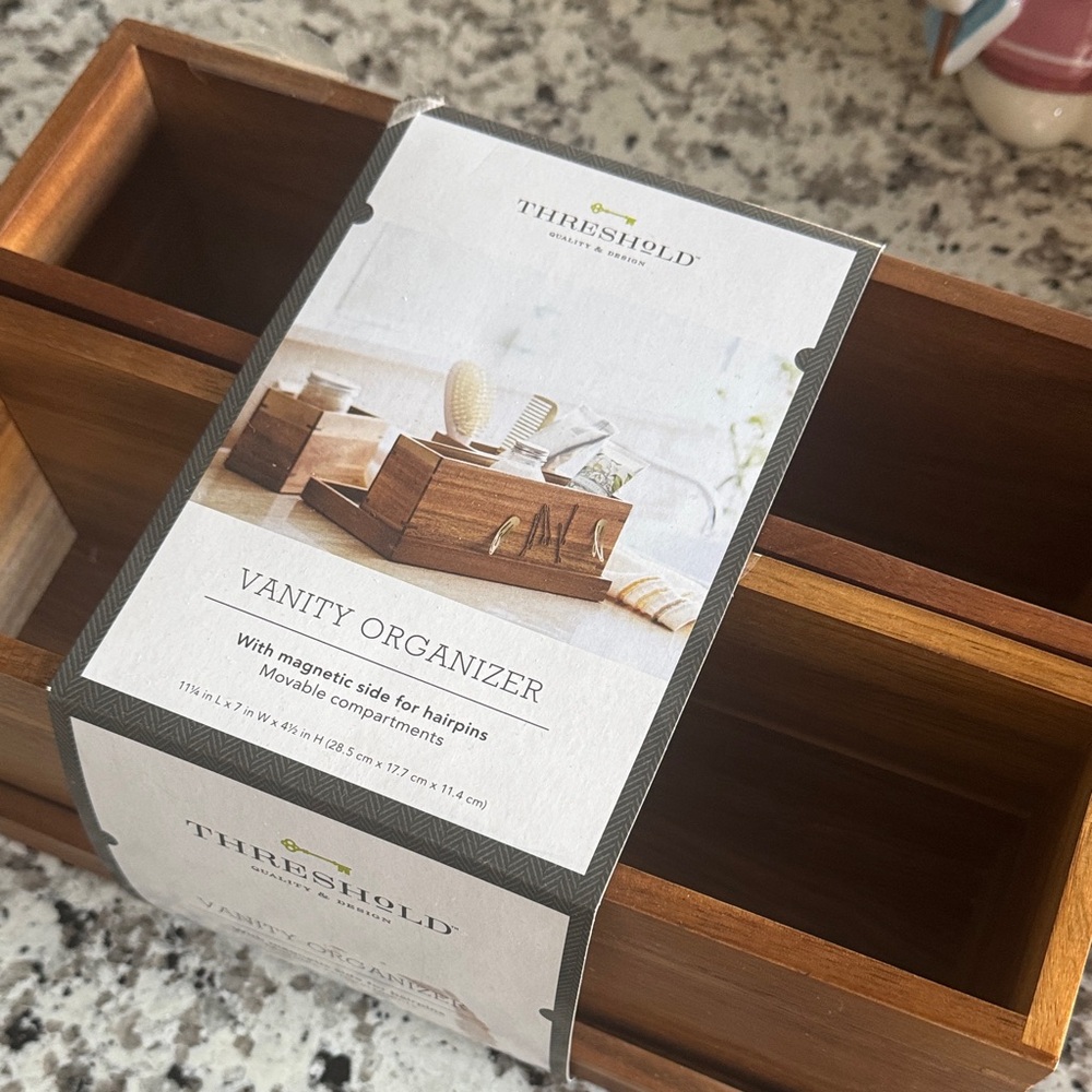 Threshold Wooden Makeup Organizer